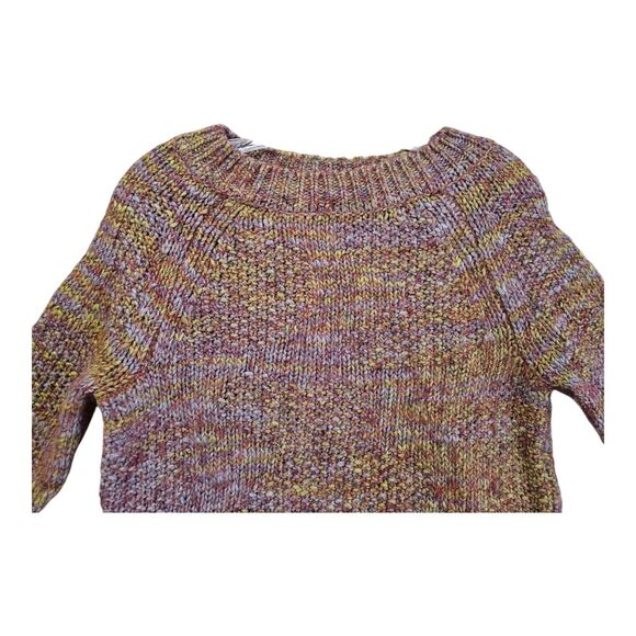 SOFT SURROUNDINGS L Sweater Multicolor Chunky Knit Long Sleeve Acrylic Wool 38" - Picture 2 of 9